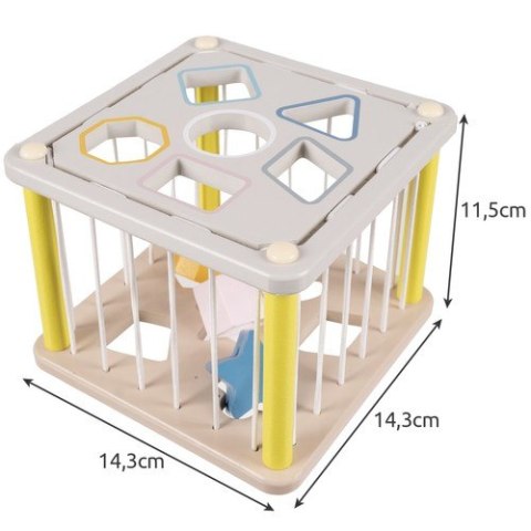 SORTER- KOSTKA SENSORYCZNA DREWNIANA 22885 SORTER- KOSTKA SENSORYCZNA DREWNIANA 22885