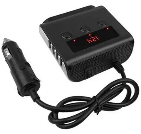 PLS42 ROZDZIELACZ ZA PALNICZKI + 4xUSB PLS42 ROZDZIELACZ ZA PALNICZKI + 4xUSB