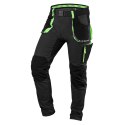 S PODNIE ROBOCZE PREMIUM,4 WAY STRETCH, CZARNE, ROZMIAR XS