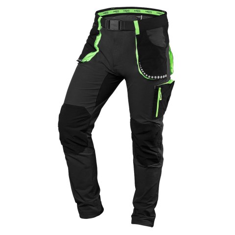 S PODNIE ROBOCZE PREMIUM,4 WAY STRETCH, CZARNE, ROZMIAR XS