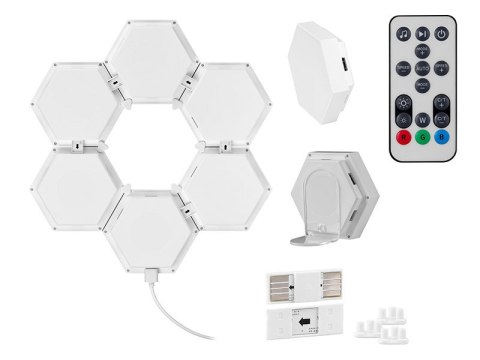 SZEŚCIOKĄTNE LAM PY RGB TRACER AMBIENCE - SMART HExAGON SZEŚCIOKĄTNE LAM PY RGB TRACER AMBIENCE - SMART HExAGON