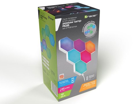 SZEŚCIOKĄTNE LAM PY RGB TRACER AMBIENCE - SMART HExAGON SZEŚCIOKĄTNE LAM PY RGB TRACER AMBIENCE - SMART HExAGON