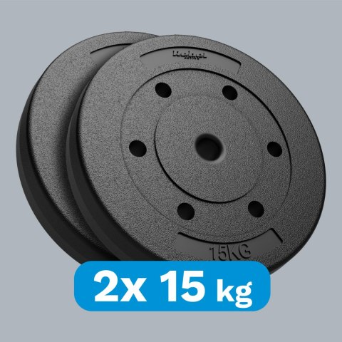 ZESTAW OBCIĄŻEŃ BITUMICZNYCH 2x15KG, OTWÓR 31MM, REBEL ACTIVE ZESTAW OBCIĄŻEŃ BITUMICZNYCH 2x15KG, OTWÓR 31MM, REBEL ACTIVE