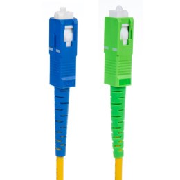PATCHCORD ŚWIATŁOWÓD KABEL MACLEAN, SC/APC-SC/UPC SM 9/125 LSZH, JEDNOMODOWY, DŁUGOŚĆ 15M, SIM PLEx, G657A2, MCTV-405