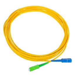 PATCHCORD ŚWIATŁOWÓD KABEL MACLEAN, SC/APC-SC/UPC SM 9/125 LSZH, JEDNOMODOWY, DŁUGOŚĆ 1M, SIM PLEx, G657A2, MCTV-401