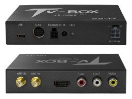SAMOCHODOWY TUNER TELEWIZJI CYFROWEJ DVBT/T2 HEVC/H.265 USB HDMI AV