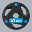 ZESTAW OBCIĄŻEŃ ŻELIWNYCH GUMOWANYCH 2x10KG, OTWÓR OLIM PIJSKI 51MM, REBEL ACTIVE