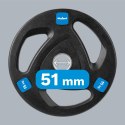 ZESTAW OBCIĄŻEŃ ŻELIWNYCH GUMOWANYCH 2x15KG, OTWÓR OLIM PIJSKI 51MM, REBEL ACTIVE