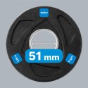 ZESTAW OBCIĄŻEŃ ŻELIWNYCH GUMOWANYCH 4x1.25KG, OTWÓR OLIM PIJSKI 51MM, REBEL ACTIVE
