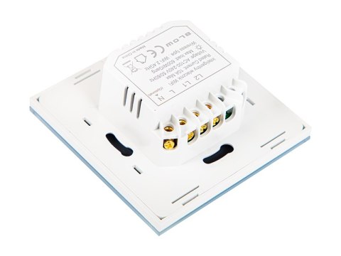 72-088# INTELIGENTNY WŁĄCZNIK ŚWIATŁA DWUKANAŁOWY SZKLANY WIFI TUYA 72-088# INTELIGENTNY WŁĄCZNIK ŚWIATŁA DWUKANAŁOWY SZKLANY WIFI TUYA