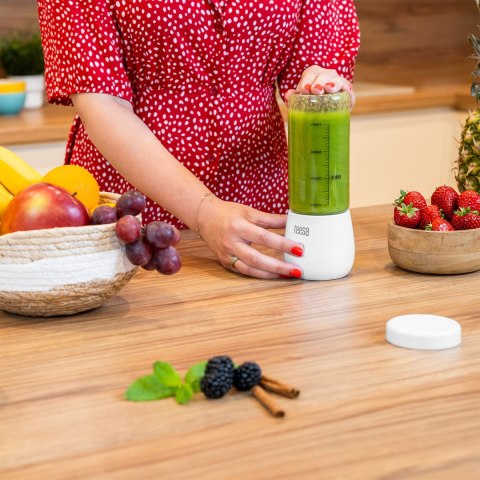 BLENDER BEZ PRZEWODOWY, SZKLANY KUBEK, 450ML, 100W , 6 NOŻY BLENDER BEZ PRZEWODOWY, SZKLANY KUBEK, 450ML, 100W , 6 NOŻY