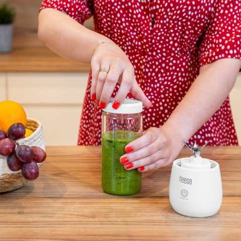 BLENDER BEZ PRZEWODOWY, SZKLANY KUBEK, 450ML, 100W , 6 NOŻY BLENDER BEZ PRZEWODOWY, SZKLANY KUBEK, 450ML, 100W , 6 NOŻY