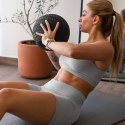 MAŁA  PIŁKA LEKARSKA DO ĆWICZEŃ REHABILITACYJNA SLAM BALL 23CM 10KG, REBEL ACTIVE