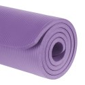 MATA GIMNASTYCZNA DO ĆWICZEŃ JOGA,  PILATES, FITNESS, 183x61CM, GRUBOŚĆ 1.5CM, MATERIAŁ NBR, FIOLETOWA, REBEL ACTIVE