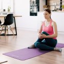 MATA GIMNASTYCZNA DO ĆWICZEŃ JOGA,  PILATES, FITNESS, 183x61CM, GRUBOŚĆ 1.5CM, MATERIAŁ NBR, FIOLETOWA, REBEL ACTIVE