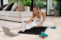 MATA GIMNASTYCZNA DO ĆWICZEŃ JOGA,  PILATES, FITNESS, 183x61CM, GRUBOŚĆ 6MM, MATERIAŁ TPE, CZARNA, REBEL ACTIVE