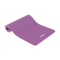 MATA GIMNASTYCZNA DO ĆWICZEŃ JOGA,  PILATES, FITNESS, 183x61CM, GRUBOŚĆ 6MM, MATERIAŁ TPE, FIOLETOWA, REBEL ACTIVE