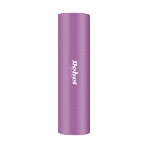 MATA GIMNASTYCZNA DO ĆWICZEŃ JOGA, PILATES, FITNESS, 183x61CM, GRUBOŚĆ 6MM, MATERIAŁ TPE, FIOLETOWA, REBEL ACTIVE MATA GIMNASTYCZNA DO ĆWICZEŃ JOGA, PILATES, FITNESS, 183x61CM, GRUBOŚĆ 6MM, MATERIAŁ TPE, FIOLETOWA, REBEL ACTIVE