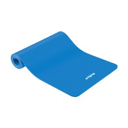 MATA GIMNASTYCZNA DO ĆWICZEŃ JOGA,  PILATES, FITNESS, 183x61CM, GRUBOŚĆ 6MM, MATERIAŁ TPE, NIEBIESKA, REBEL ACTIVE