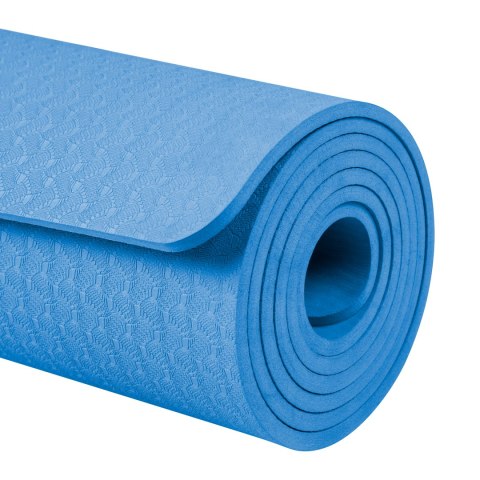 MATA GIMNASTYCZNA DO ĆWICZEŃ JOGA, PILATES, FITNESS, 183x61CM, GRUBOŚĆ 6MM, MATERIAŁ TPE, NIEBIESKA, REBEL ACTIVE MATA GIMNASTYCZNA DO ĆWICZEŃ JOGA, PILATES, FITNESS, 183x61CM, GRUBOŚĆ 6MM, MATERIAŁ TPE, NIEBIESKA, REBEL ACTIVE