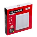 PANEL LED SUFITOWY MACLEAN,  PODTYNKOWY SLIM, 18W, NEUTRAL WHITE 4000K, 170*170*26MM, 1800LM, MCE374 S