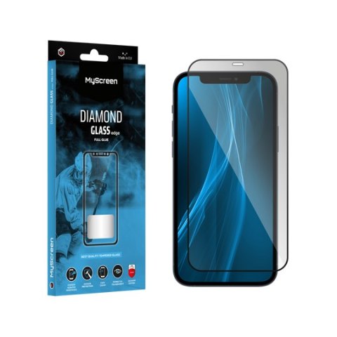 SZKŁO OCHRONNE MYSCREEN DIAMOND GLASS LITE EDGE FULL GLUE CZARNE A P PLE IPHONE 13 PRO MAx 6.7" SZKŁO OCHRONNE MYSCREEN DIAMOND GLASS LITE EDGE FULL GLUE CZARNE A P PLE IPHONE 13 PRO MAx 6.7"