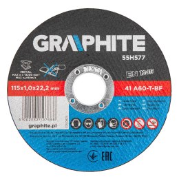 TARCZE TNĄCE DO METALU 115 x 1.0 x 22.2 MM, 41 A60-T-BF, 10 SZTUK FOLIA