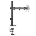 UCHWYT BIURKOWY DO MONITORA LCD MACLEAN,  POJEDYNCZE RAMIĘ, VESA 75x75 ORAZ 100x100, 17-32", 9KG, MC-572N