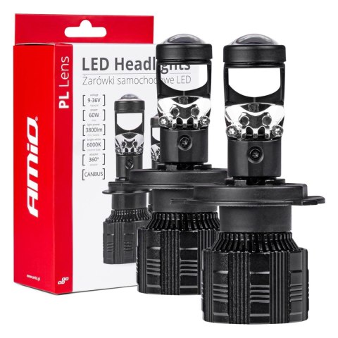 ŻARÓWKI SAMOCHODOWE LED SERIA PL LENS H4/H19 SOCZEWKA 6000K CANBUS AMIO-03667 ŻARÓWKI SAMOCHODOWE LED SERIA PL LENS H4/H19 SOCZEWKA 6000K CANBUS AMIO-03667