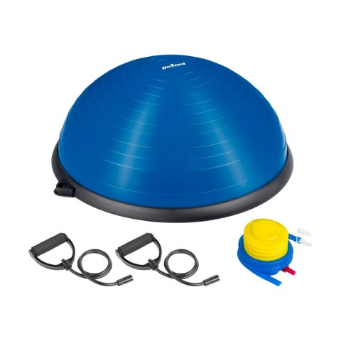 PÓŁ PIŁKA DO BALANSOWANIA, TRENER RÓWNOWAGI 58CM + POM PKA, REBEL ACTIVE PÓŁ PIŁKA DO BALANSOWANIA, TRENER RÓWNOWAGI 58CM + POM PKA, REBEL ACTIVE