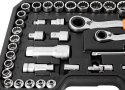 ZESTAW NASADEK  PRZELOTOWYCH 1/4" + 3/8", 46 SZT.