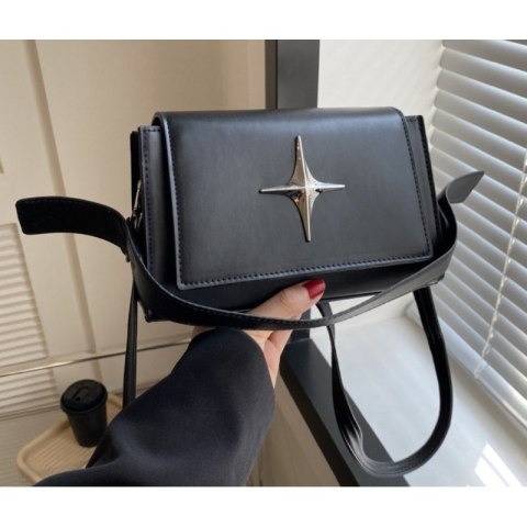 ELEGANCKA TOREBKA DAMSKA NA RAMIĘ KOLEKCJA 2024 CZERŃ T250