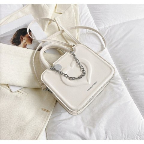 ELEGANCKA TOREBKA DAMSKA NA RAMIĘ KOLEKCJA 2024 KREM T258