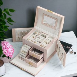 SZKATUŁKA NA BIŻUTERIĘ KUFEREK ETUI ORGANIZER PD120PR