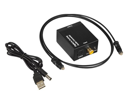 91-201# KONWERTER O PTYCZNY TOSLINK DAC NA 2xRCA 91-201# KONWERTER O PTYCZNY TOSLINK DAC NA 2xRCA