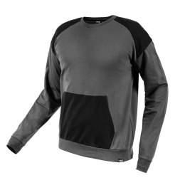 BLUZA COMFORT, SZARO-CZARNA, ROZMIAR XXL