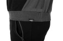 BLUZA COMFORT, SZARO-CZARNA, ROZMIAR S
