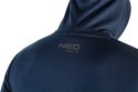 BLUZA ROZ PINANA Z KA PTUREM COMFORT, GRANATOWA, ROZMIAR L