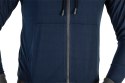 BLUZA ROZ PINANA Z KA PTUREM COMFORT, GRANATOWA, ROZMIAR L