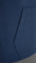 BLUZA ROZ PINANA Z KA PTUREM COMFORT, GRANATOWA, ROZMIAR XL