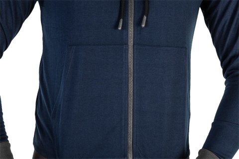 BLUZA ROZ PINANA Z KA PTUREM COMFORT, GRANATOWA, ROZMIAR XXXL BLUZA ROZ PINANA Z KA PTUREM COMFORT, GRANATOWA, ROZMIAR XXXL