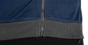 BLUZA ROZ PINANA Z KA PTUREM COMFORT, GRANATOWA, ROZMIAR M