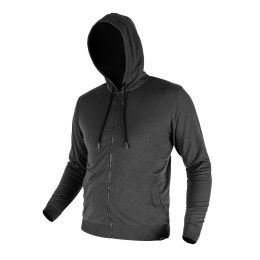 BLUZA ROZ PINANA Z KA PTUREM COMFORT, SZARA, ROZMIAR XXXL