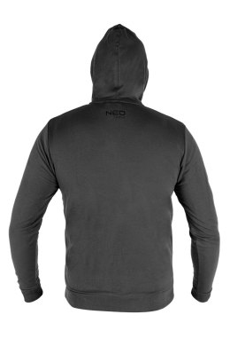 BLUZA ROZ PINANA Z KA PTUREM COMFORT, SZARA, ROZMIAR M