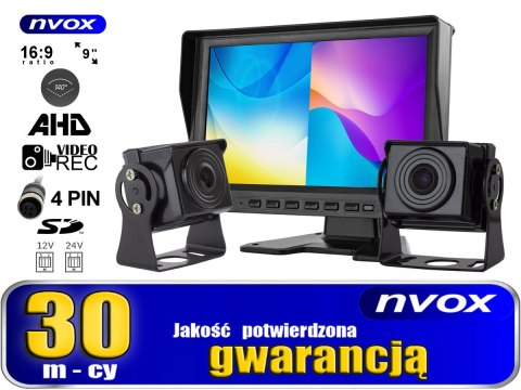 MONITOR SAMOCHODOWY LCD 9CALI AHD 4 PIN Z FUNKCJĄ REJESTRATORA 12V 24V ORAZ 2 KAMERY AHD MONITOR SAMOCHODOWY LCD 9CALI AHD 4 PIN Z FUNKCJĄ REJESTRATORA 12V 24V ORAZ 2 KAMERY AHD