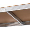 REGAŁ METALOWY MAGAZYNOWY 180x90x40 SREBRNY REBEL