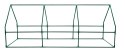 SZKLARNIA 240 x 90 x 90 CM, FOLIA PE, METALOWA KONSTRUKCJA