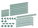 SZKLARNIA 240 x 90 x 90 CM, FOLIA PE, METALOWA KONSTRUKCJA