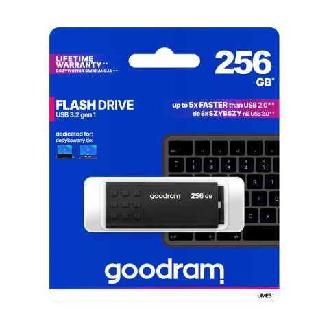 PENDRIVE GOODRAM USB 3.2 256GB CZARNY PENDRIVE GOODRAM USB 3.2 256GB CZARNY