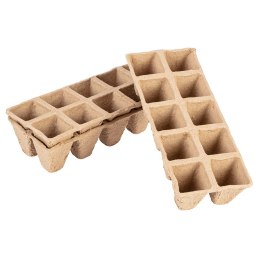 ROZSADNIKI TORFOWE MAŁE (2x5 OTWORÓW) 22 x 8.5 x 5.5 CM,10 SZTUK